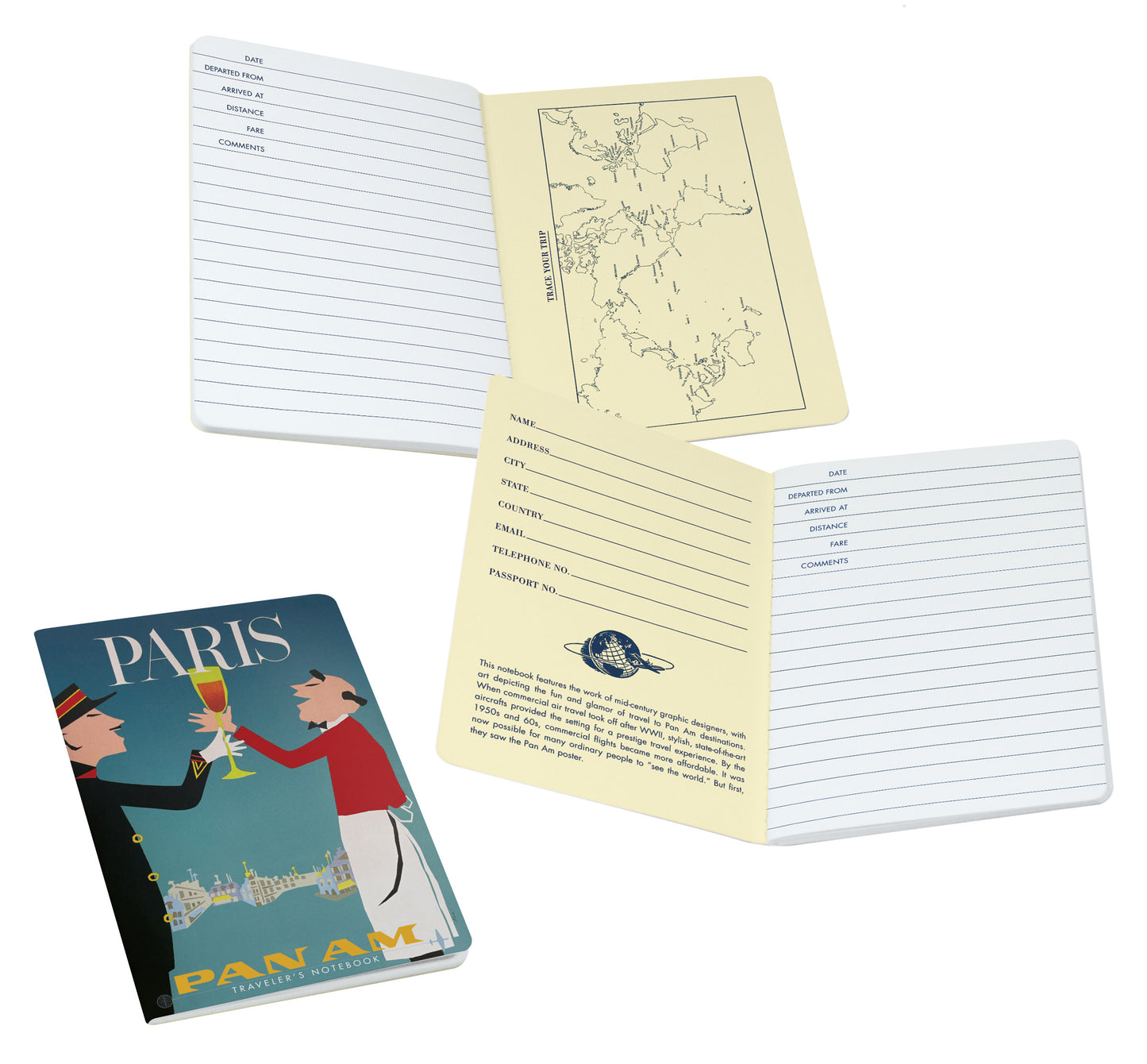 Paris Pan AM Traveler's Notebook
