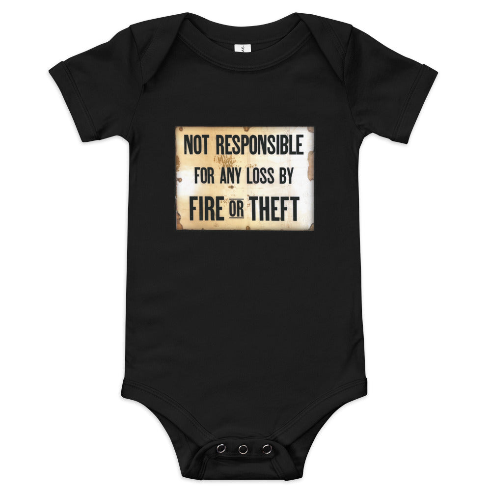 Not Responsible One-Piece Bodysuit