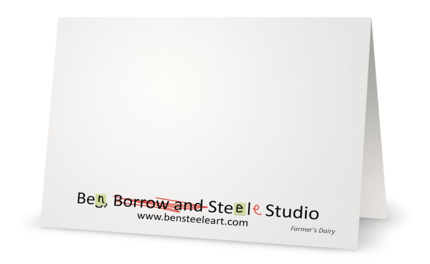 Farmer's Dairy Notecard