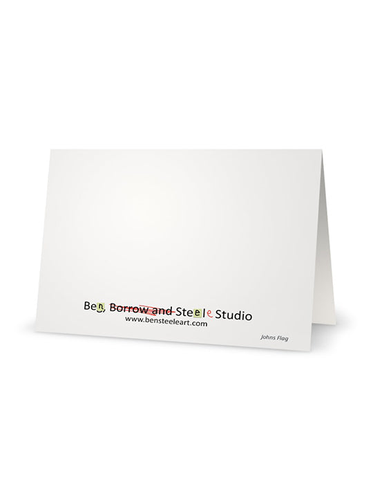 Johns Flag Notecard