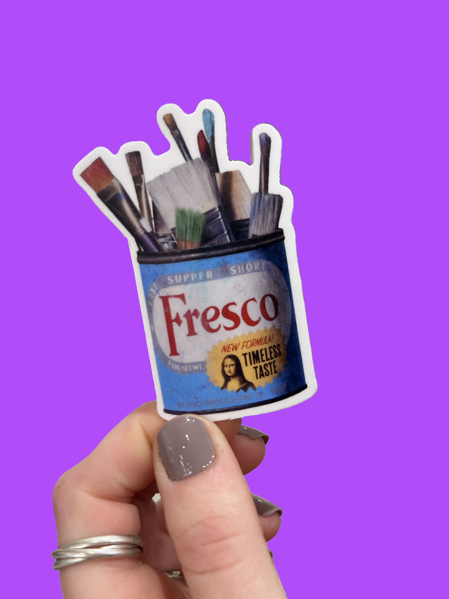 Fresco Last Supper Shortening Sticker