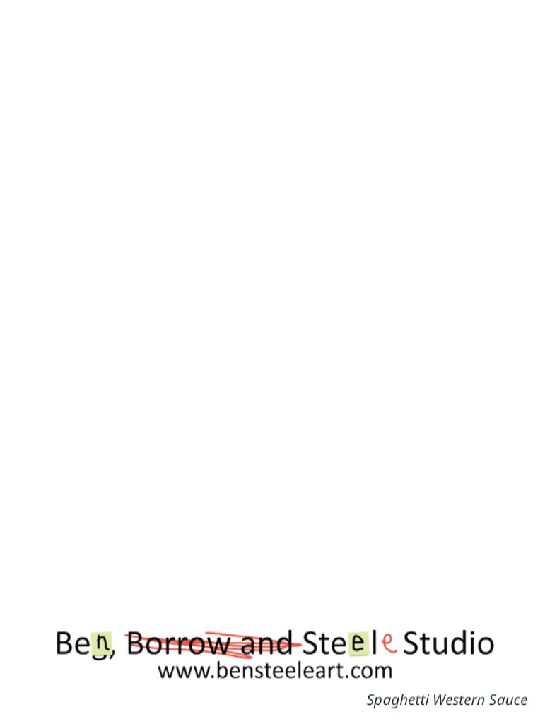 Spaghetti Western Sauce Notecard