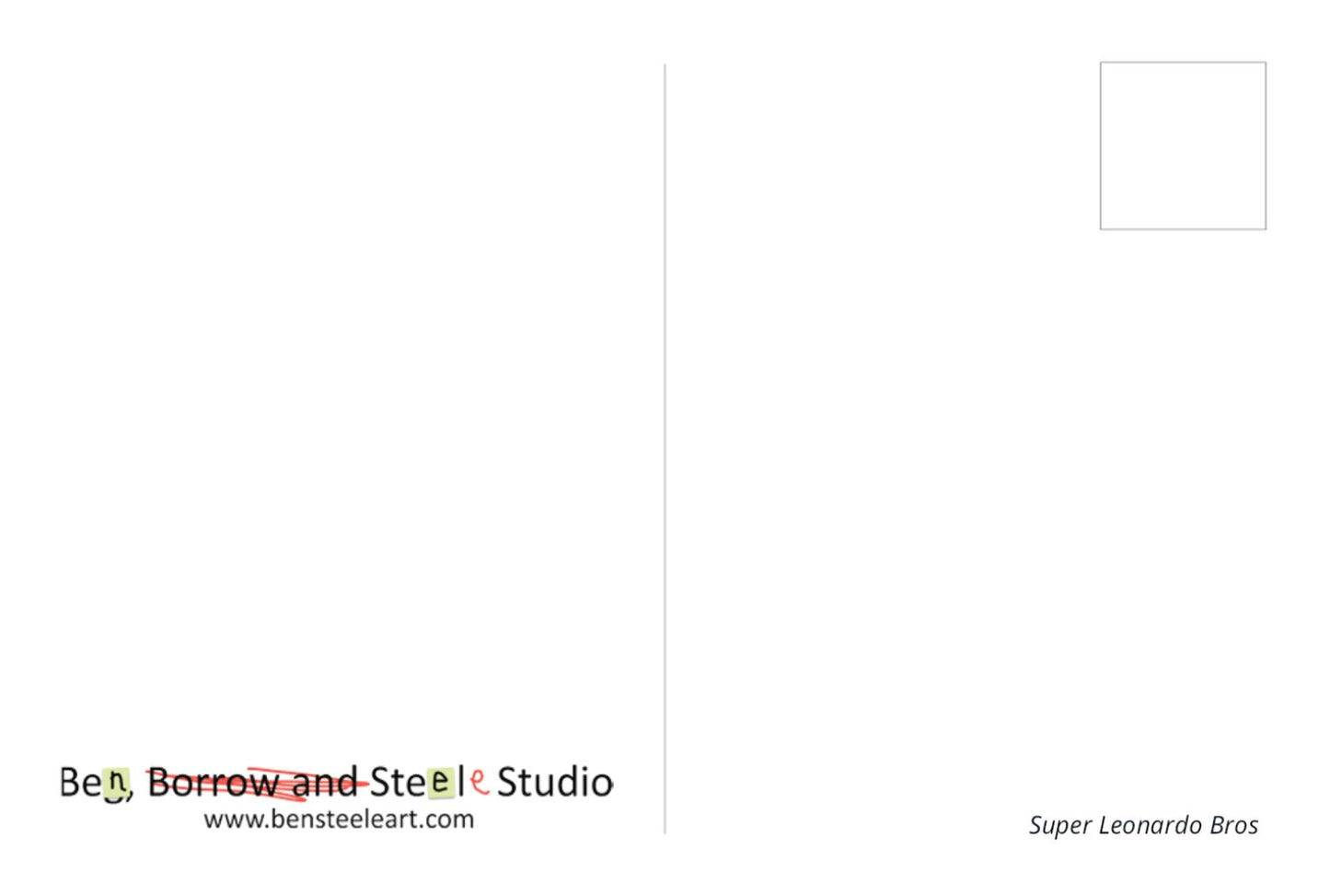 Super Leonardo Bros Postcard