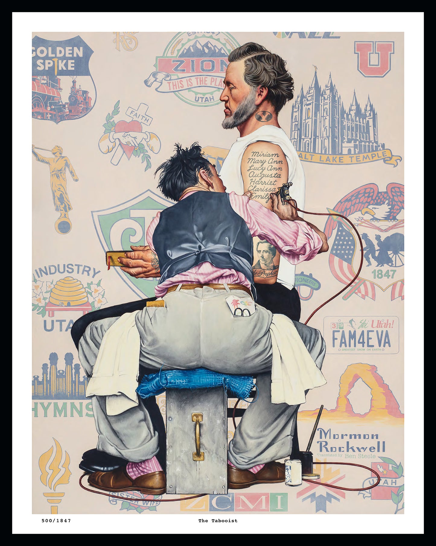 The Tabooist: Mormon Rockwell Print