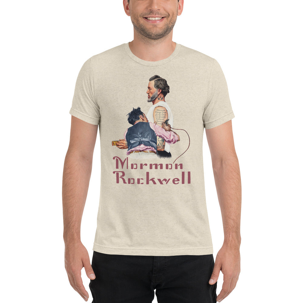 Mormon Rockwell 2.0 Cutout tri-blend T-shirt