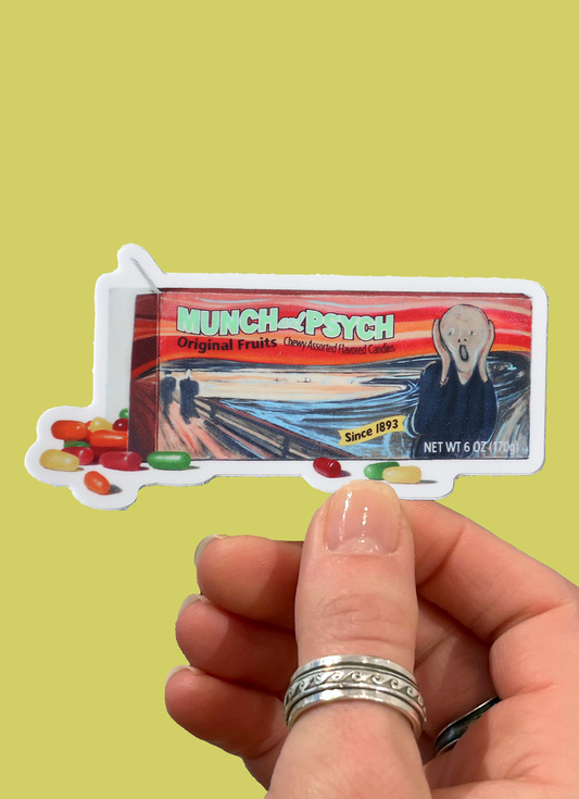 Munch and Psych Sticker