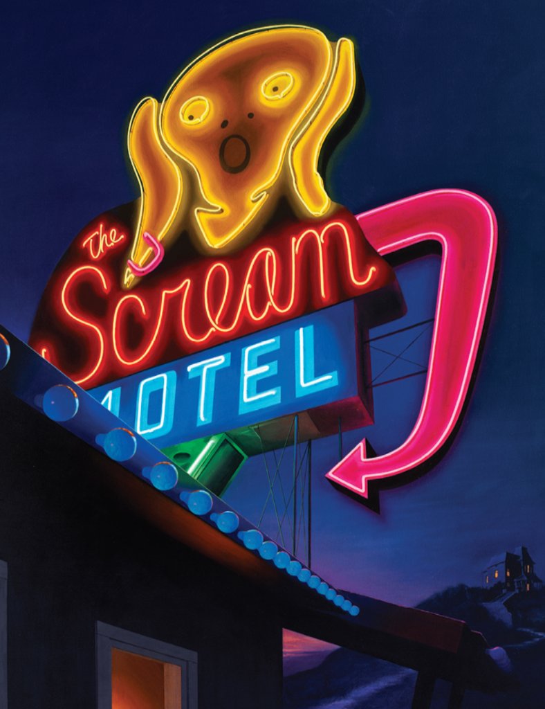 The Scream Motel Notecard