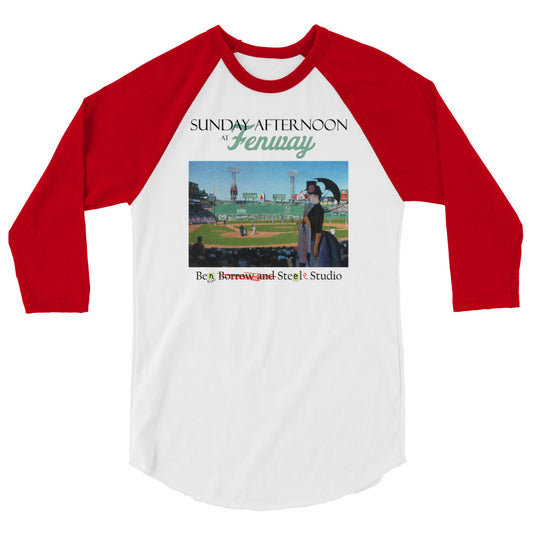 Sunday Afternoon at Fenway 3/4 Raglan T-shirt