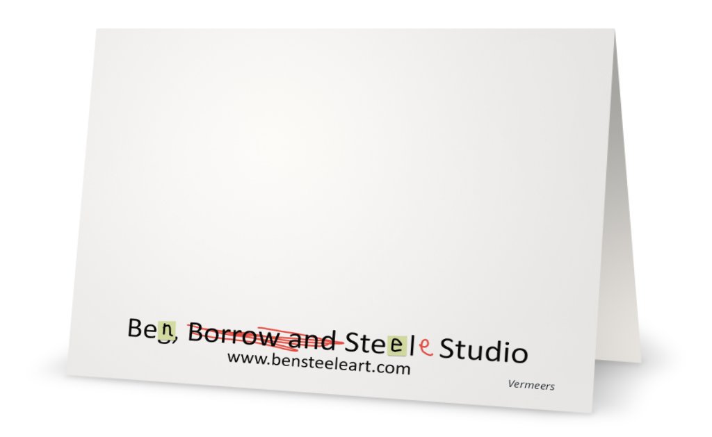 Vermeers Notecard