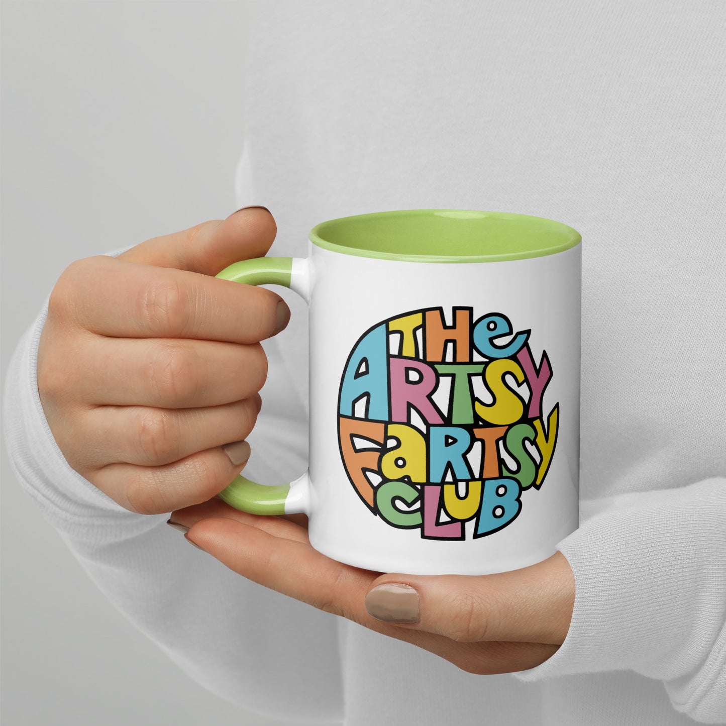 Artsy Fartsy Mug with Color Interior