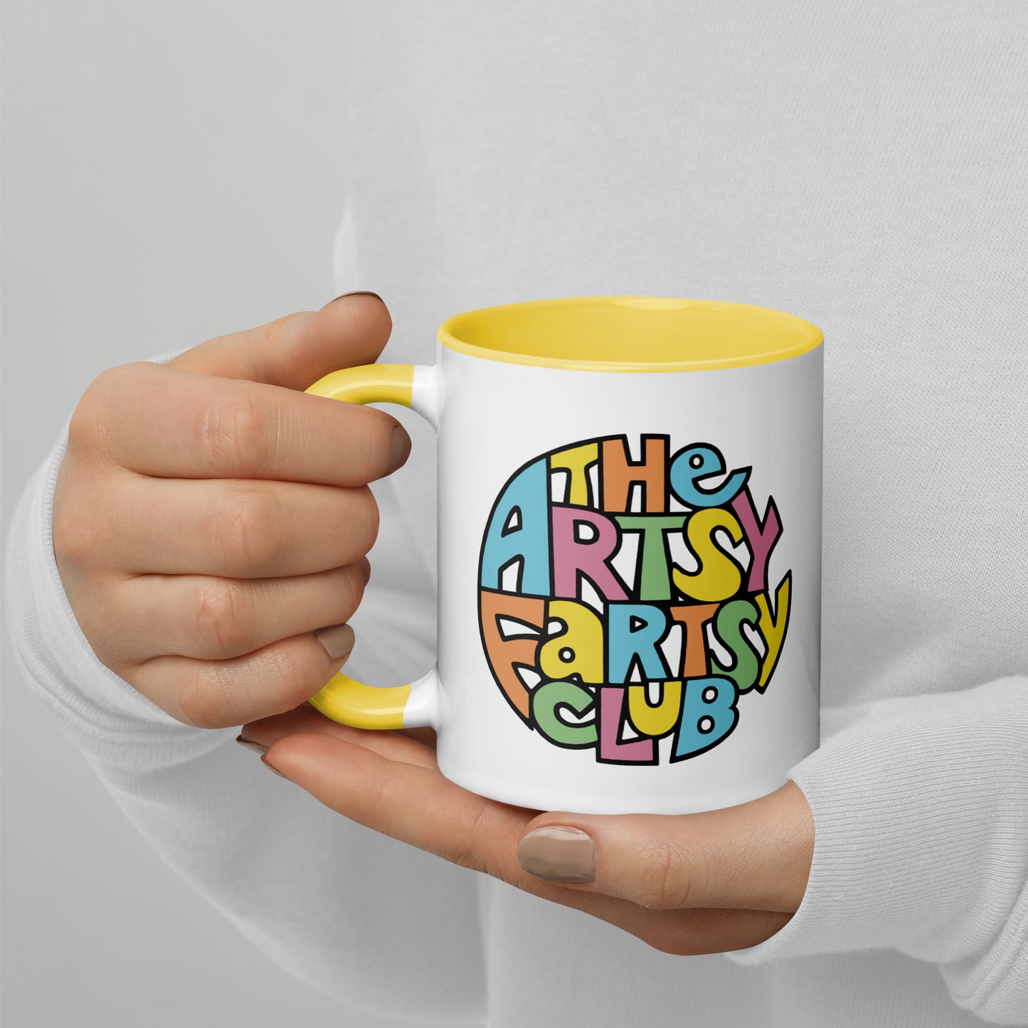 Artsy Fartsy Mug with Color Interior